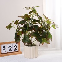 Fleurs artificielles en plastique pour l'intérieur et l'extérieur, pour le salon, le bureau, la chambre à coucher, décoration esthétique, plantes artificielles, fleurs
