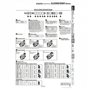 Pièces pneumatiques SJ3260RN-5MOZ-C6 d'électrovanne pneumatique SMC - Product Image 1