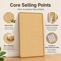 Griffoir mural en sisal pour chat, résistant à l'usure, protection de meubles pour chats, 7 tailles disponibles