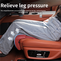 Coussin de siège de voiture intégré en matériau PU Huang Shang avec support de jambe extensible, accessoire intérieur automobile toutes saisons