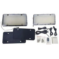 Nouveau cadre de plaque d'immatriculation électrique rabattable, support simple pour plaque de véhicule électrique, norme américaine, double plaque, accessoire automobile populaire en Amérique du Nord