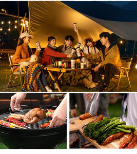 Prêt à expédier noir fumoir à <span class=keywords><strong>charbon</strong></span> de bois multifonction robuste <span class=keywords><strong>barbecue</strong></span> gril fumoir <span class=keywords><strong>d</strong></span>écalé avec <span class=keywords><strong>cheminée</strong></span> - Product Image 2