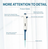 Micropipette PULS Laboratoire Multicanal à Volume Réglable/Fixe, Pipette Électronique de Haute Précision avec Embout, Matériau ABS, Garantie 1 An