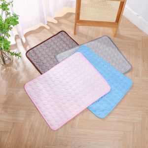 Dog Eco-Friendly Cooling Mat Summer <b>Pet</b> Cold Bed Durable Waterproof Breathable Oversized Rectangle Solid Silk PP Cotton <b>Sofa</b> Mat - Product Image 6