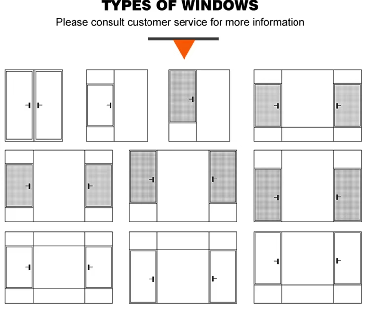 Durable PVC Side Hung Window with Weather Resistance and Easy ...