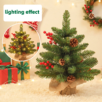 Árbol de Navidad de Mesa, Mini Adornos Pre-decorados, Decoración Navideña para Oficina, Hogar, Venta al por Mayor, Personalización OEM/ODM