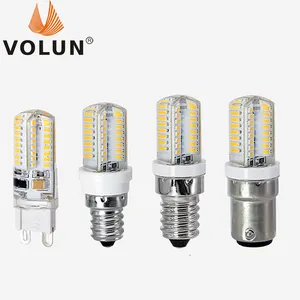 批发12V 110V 220V 64LEDs SMD3014迷你led灯泡G4 G5.3 G9 E12 E14 BA15D G8 GY6.35 led灯硅胶迷你led玉米灯泡