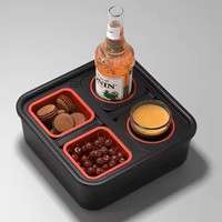 Canapé-lit avec accoudoirs, rangement pour télécommande et organisateur pour salons, camping-cars et voitures