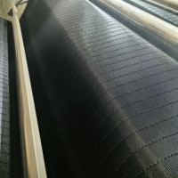 Tapis de drainage en géogrille 3D populaire, largeur du rouleau 2m-2.5m, pour le drainage de la base de la route, géotextile avec anneaux