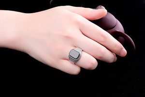 Anillos de piedras preciosas de ágata antigua para hombres, joyería turca, piedra Natural, Plata de Ley 925 negra - Product Image 5