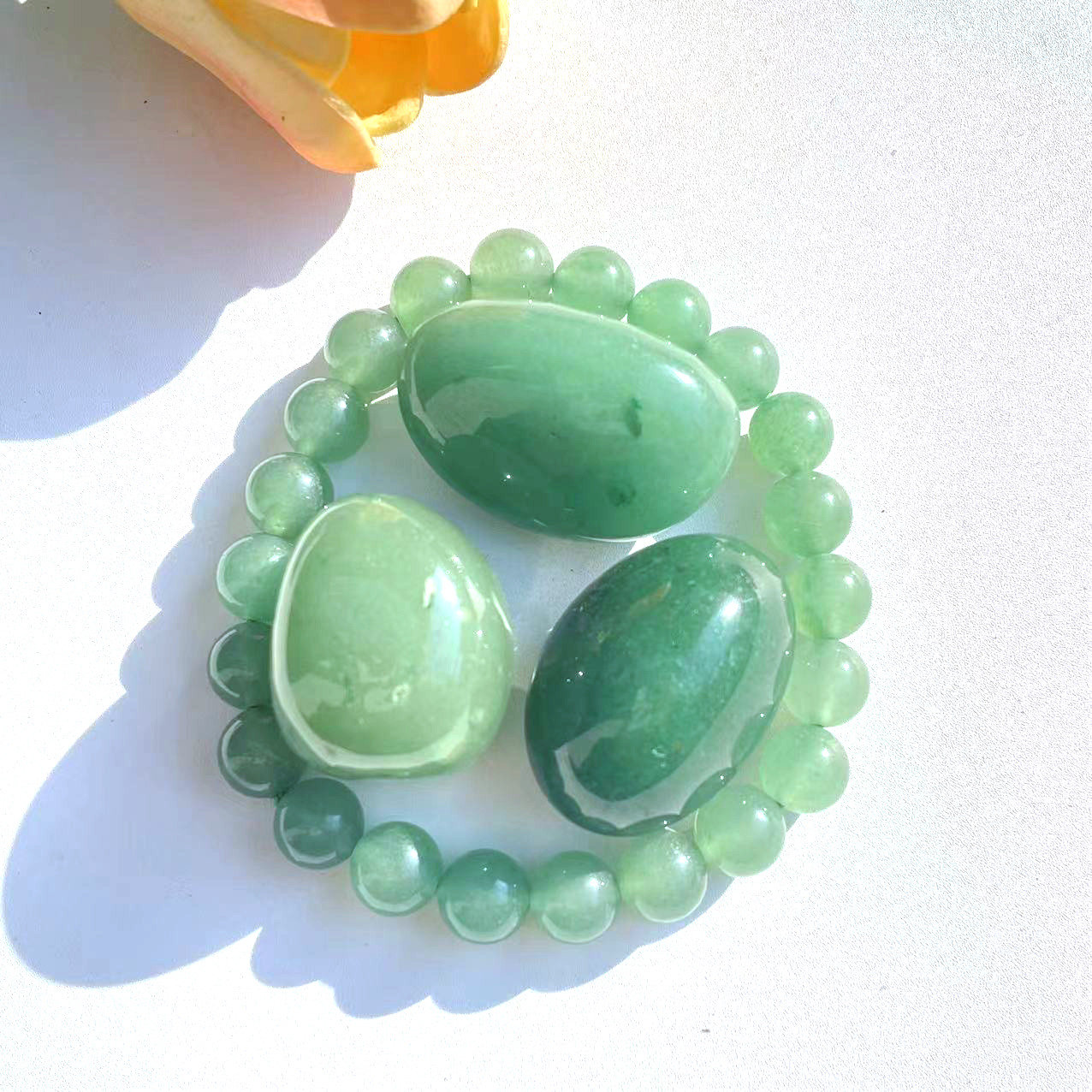 Green aventurine set