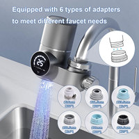 Robinet Mitigeur Intelligent avec Affichage Numérique et Filtration UV pour Évier, Distributeur d'Eau Pure pour Salle de Bain et Cuisine