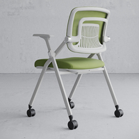 Chaise de formation de couleur blanche chaise de table d'étude adulte pour la formation école bureau mobile réunion chaise de formation en plastique