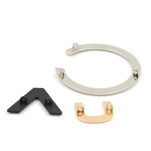 Bonne qualité trois boutons en métal d'amour bouton opposé Trench Coat valise sac à main matériel vêtements accessoires - Product Image 5