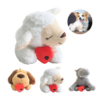 Hot Dog chat en peluche battement de coeur peluche personnalisé animal de compagnie soulagement de l'anxiété calmant peluche poupée doux chiot chien apaiser jouets battement de coeur en peluche