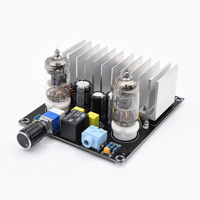 Module 4*40W TDA7388 HIFI Vacuum Tube Audio Preamplifier Board 4 Channels Stereo Digital Class D Power Amplifier