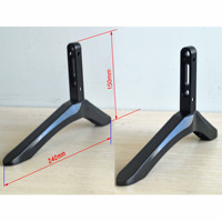 Dudukan TV dari Paduan Aluminium, Penyangga, Alas, Braket Monitor untuk TV Layar Datar 100-Inci ST08
