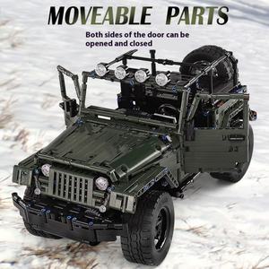 Mould King13124 Wrangler, Vehículo Todoterreno, Bloques de Construcción, Juguete de Coche de Plástico, Control Remoto, Juego de Energía, Modelo de Juguete para Niños - Product Image 4
