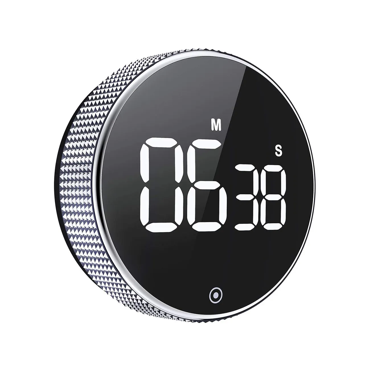 NEW Arrival Circular Knob Loud Digital Kitchen Countdown Timer Magnetic LCD Large Display Countdown Timer