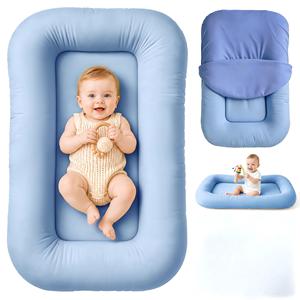Portable Baby <b>Nest</b> Lounger Soft Cotton Newborn Infant <b>Sleeping</b> Bed Foldable Baby Travel <b>Nest</b> for 0-12 Months - Product Image 1