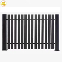Valla de Malla de Alambre de Diamante Contemporánea, Elegante Valla de Protección con Recubrimiento de Polvo Negro para Campos Deportivos y Viviendas
