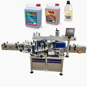 Ce Standaard Front En Back Dubbele Kant Etikettering Machine Sticker Labeling Machine Voor Fles