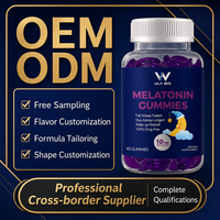 Gommes à mâcher à la mélatonine 10 mg, saveur naturelle de sureau, complément alimentaire nocturne pour adultes, marque privée