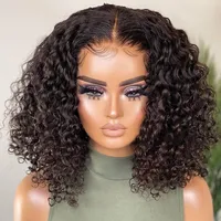 Perruque courte bob 12A Wear Wave sans colle, ondulée, en cheveux humains, avec dentelle HD, pré-épilée, bouclée, pour femmes, brésilienne, pré-coupée
