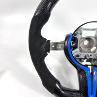 Volant en fibre de carbone pour BMW F10 F11 F15 F18 F20 F23 F25 F30 F32 F35 F40 F80 E84 E87 E90 E92 E93, accessoires de voiture