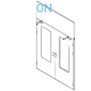 Fourniture d'usine <span class=keywords><strong>Dersion</strong></span> nouvelle porte de salle blanche en acier inoxydable - Product Image 2