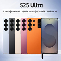 S25 Ultra 5G Smartphone Android 15 7,3 Zoll HD LED-Display 16GB RAM 1TB ROM 8800mAh Rückdisplay 108MP Kamera
