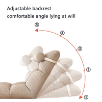 Fauteuil de sol pliable paresseux en gros, chaise sans pieds Tatami personnalisée avec dossier, style japonais OEM, mobilier de chambre d'usine