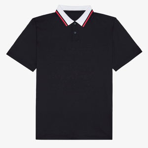 Camisetas de Golf Personalizadas al por Mayor con su Propio Diseño, Tejido Sólido, 85% Poliéster, 15% Elastano, de Secado Rápido para Hombre, Fabricante - Product Image 1
