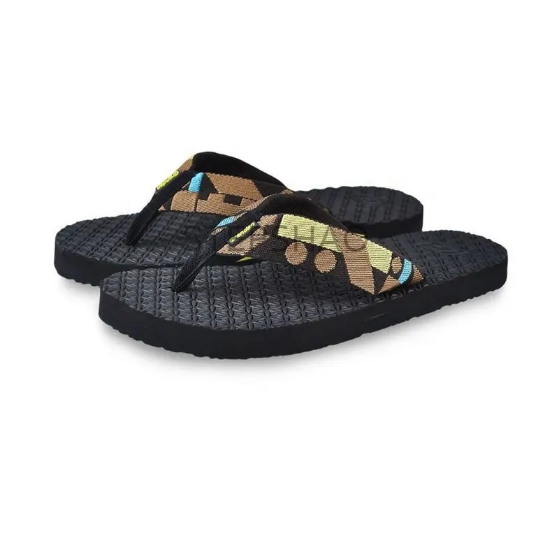 Sommer Custom Logo Männer PU Hausschuhe Strand Sandalen Sommer Eva flache Flip Flops recycelte Hausschuhe