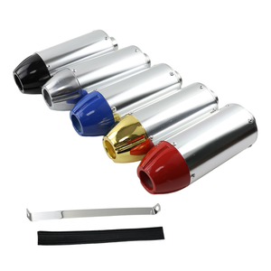 LINGQI RACING Popular Tubo <span class=keywords><strong>de</strong></span> Escape Silenciador <span class=keywords><strong>de</strong></span> <span class=keywords><strong>Bala</strong></span> <span class=keywords><strong>de</strong></span> 28mm <span class=keywords><strong>para</strong></span> Motocicleta CRF50 50cc 110cc 125cc - Product Image 1