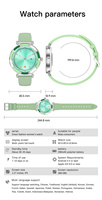 Reloj Inteligente para Mujer 2026, con Monitorización del Ciclo Menstrual, Pantalla Táctil Completa HD de 360*360, Reloj Inteligente para Damas