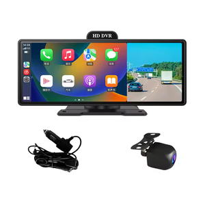 Caméra embarquée pour voiture avec <span class=keywords><strong>écran</strong></span> tactile de 10,26 pouces, <span class=keywords><strong>enregistreur</strong></span> vidéo 4K à double objectif, CarPlay sans fil, Android Auto, boîte noire, garantie <span class=keywords><strong>d</strong></span>'un an - Product Image 1