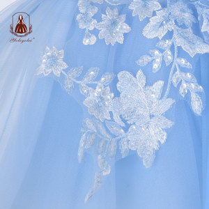 Nuovo modello blu elegante strato del vestito del capretto di modo delle ragazze del cotone ruffle abiti da 1 anno - Product Image 5