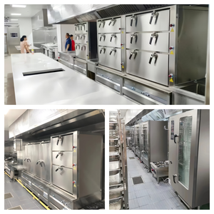 Vaporera Comercial a Gas <span class=keywords><strong>de</strong></span> <span class=keywords><strong>Una</strong></span> Puerta <span class=keywords><strong>de</strong></span> Acero Inoxidable para Proyectos <span class=keywords><strong>de</strong></span> Cocina <span class=keywords><strong>de</strong></span> Hotel, Vaporera Central <span class=keywords><strong>de</strong></span> 42kW <span class=keywords><strong>de</strong></span> Calentamiento Rápido y Alta Eficiencia - Product Image 4