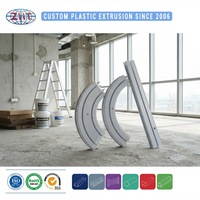 Profilé d'extrusion en PVC personnalisé pour rail de rideau de plafond, simple, double et rail de guidage à rouleaux