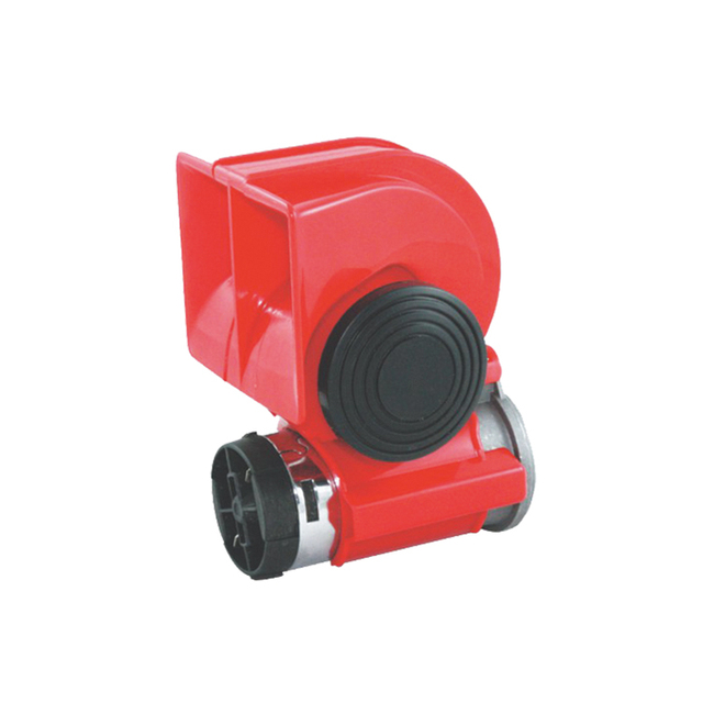 12V Loud Compact Dual Tone Electric Snail Air Horn Motorcycle Horn Red