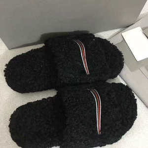 Pantuflas de felpa de color liso, pantuflas unisex para hombre y mujer, pantuflas cálidas de moda de EVA - Product Image 5