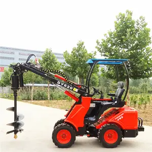 Çin ucuz küçük toprak burgu DY620 bahçe yükleyici makine