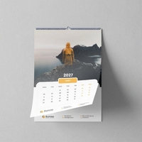 Calendrier personnalisé pleine couleur paysage calendrier 2025 calendrier table bureau calendrier mural impression personnalisé calendrier mural 2026