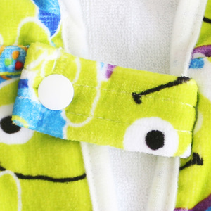 Nhà máy trực tiếp nóng bán tre bông in bé Poncho động vật trùm đầu khăn dùng một lần nén cho phòng tắm sử dụng kẻ sọc - Product Image 4