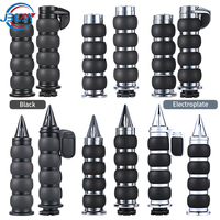 Pegangan Setang Motor Modifikasi Universal dari Aluminium Alloy untuk Setang 25mm, Anti Selip, Pegangan Gas