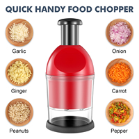 Food Processor Handleiding Groentesnijder Push Down Voedsel Chopper Hand Charms Food Processor Mini Slap Chopper