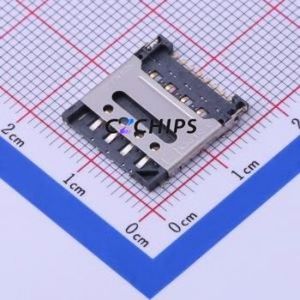 SMO-1513-T SIM Card Connector SMD Connector Flip Cover Type Micro SIM Card Card Holder 1.5mm - Product Image 1
