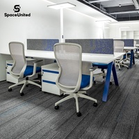 Station de travail modulaire ergonomique de luxe pour deux personnes SpaceUnited