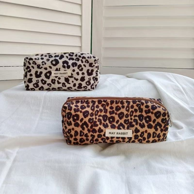 Pencil Case, Astuccio Scuola,Astuccio in Tessuto a Coste Portati